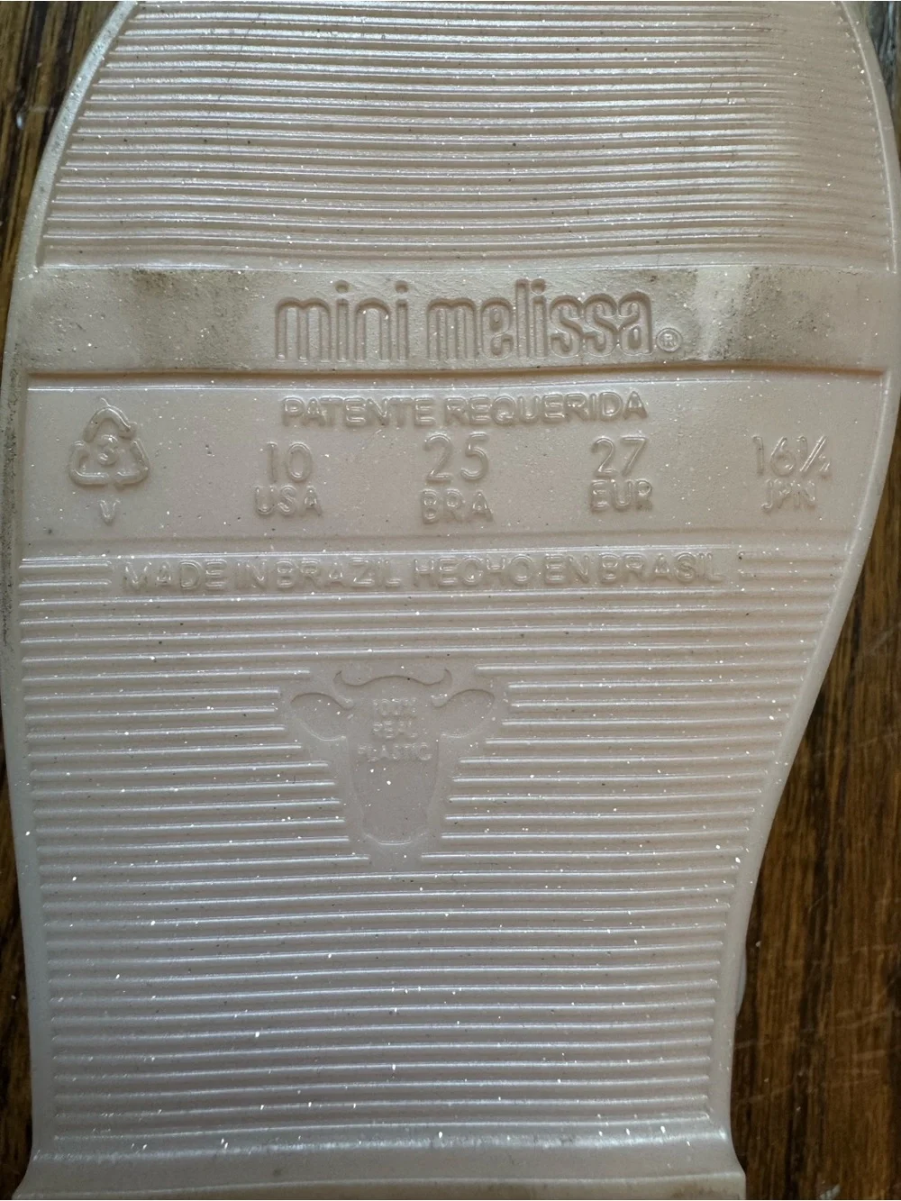 Mini Melissa Blush Jelly Sandals